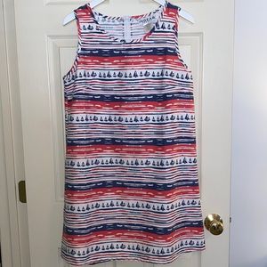 NWOT Ingear Resort Sailboat Print Shift Dress